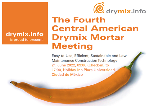 4th Central American Drymix Mortar Meeting 21. 06. 2022, Mexico City, admission mortar manufacturers