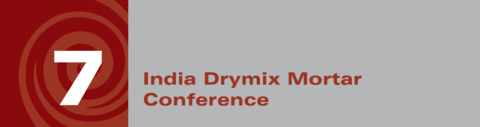 The 7th India Drymix Mortar Conference, Mumbai, India,  17. October 2023, admission for members