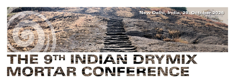 The 9th India Drymix Mortar Conference, New Delhi, India, 29. October 2026, Admission