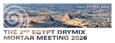 The 2nd Egypt Drymix Mortar Meeting, Badr City, Egypt, 15. October 2026, for Mortar Manufacturers from abroad